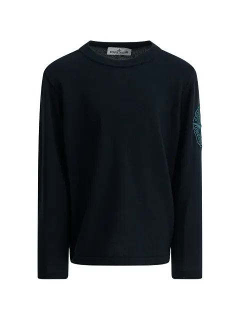 Stone Island Junior suéter con parche del logo