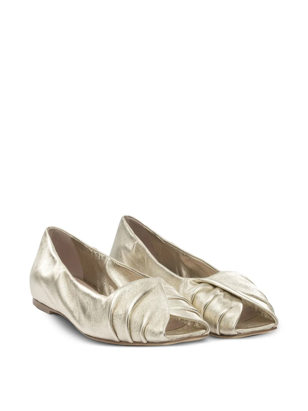 Halmanera Knotted Ballet Flat - Gold 