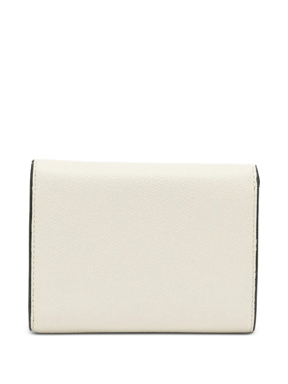  Valextra Buckled Leather Wallet - White 