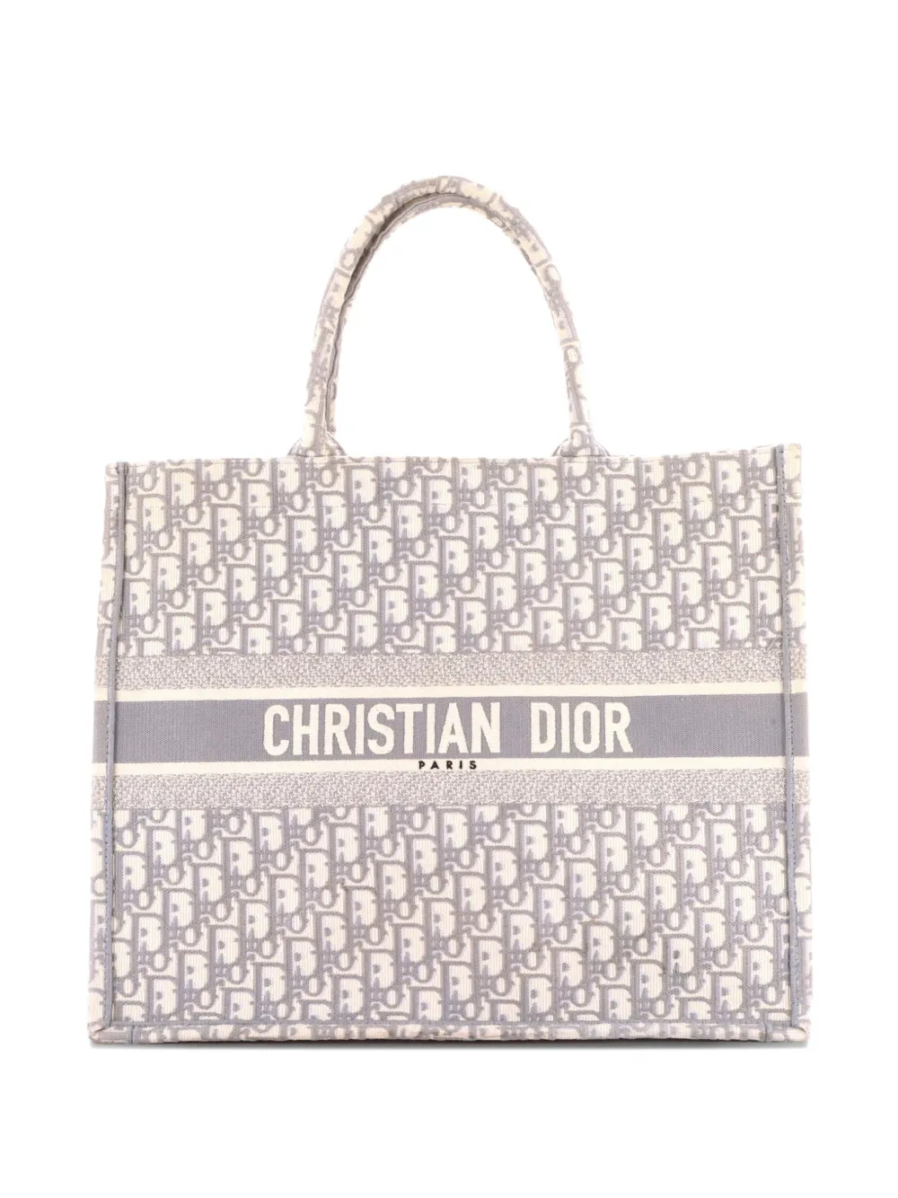 Christian Dior Pre-Owned Book Oblique Canvas Large tote bag - Grigio