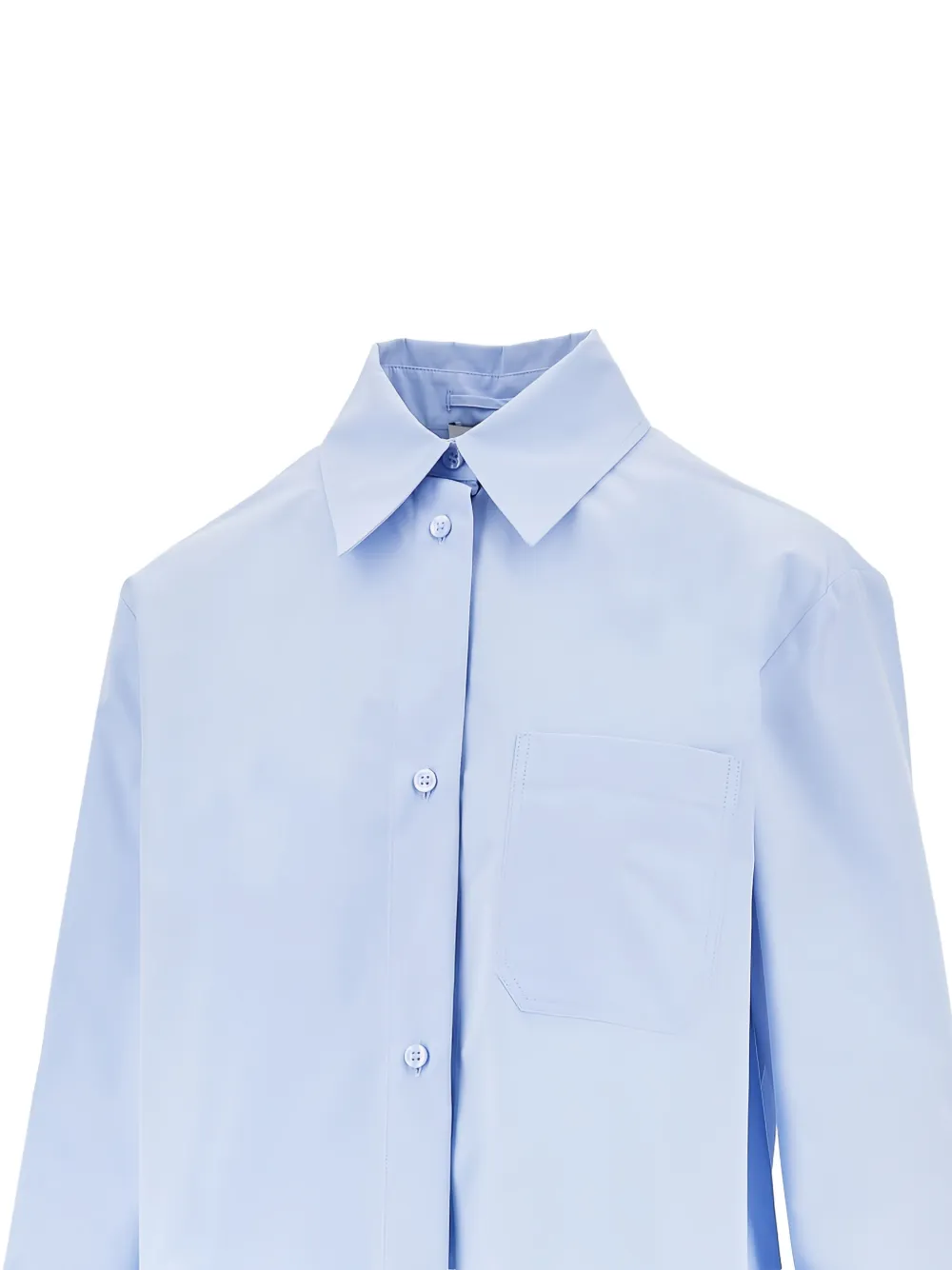  Sportmax Camisa Plisada - Azul 
