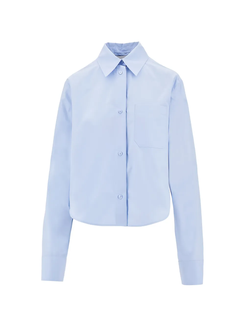 Sportmax pocket cropped shirt - Blu
