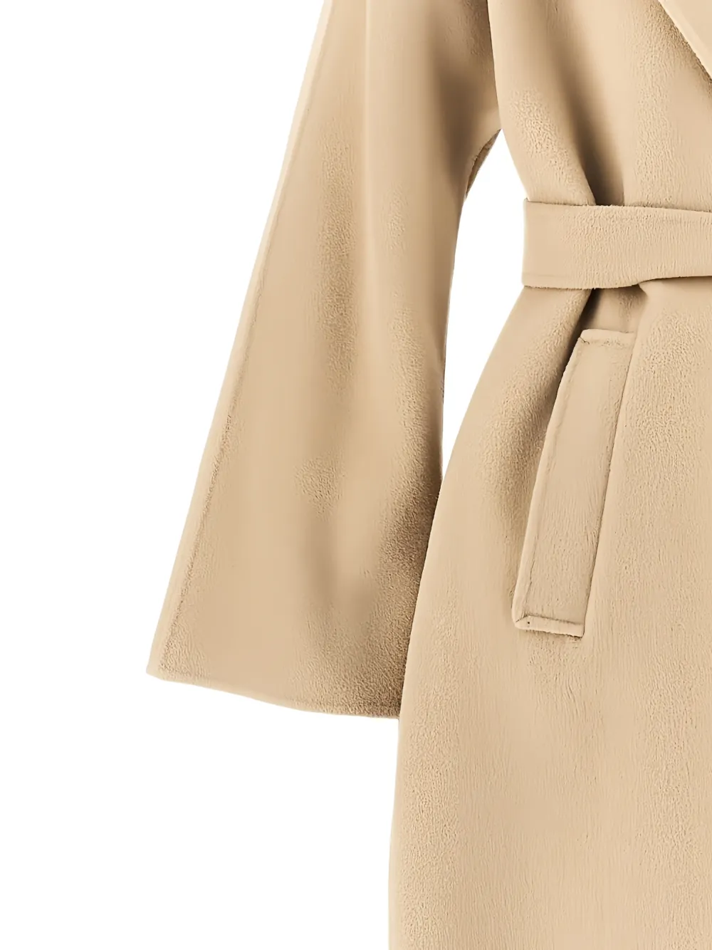  Weekend Max Mara Belted Wool Coat - Neutrals 