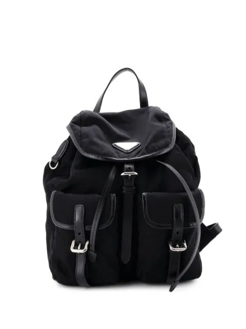 Prada Pre-Owned Double Front Pocket Tessuto Small backpack