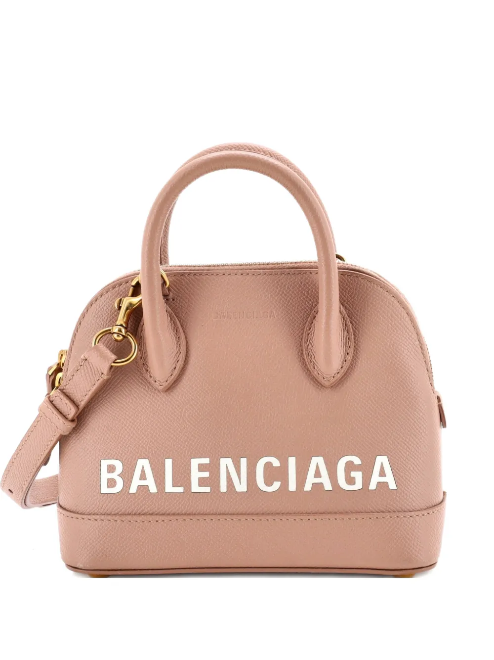 Balenciaga Pre-Owned Logo Ville Bag Leather XXS crossbody bag - Toni neutri