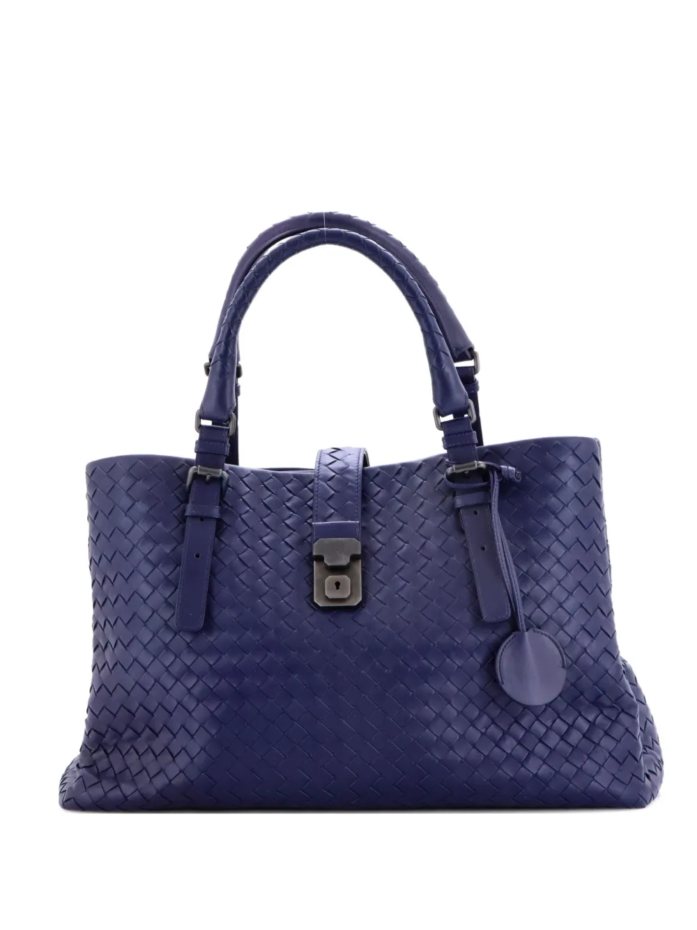 Bottega Veneta Pre-Owned Roma Bag Intrecciato Nappa Medium tote bag - Blu