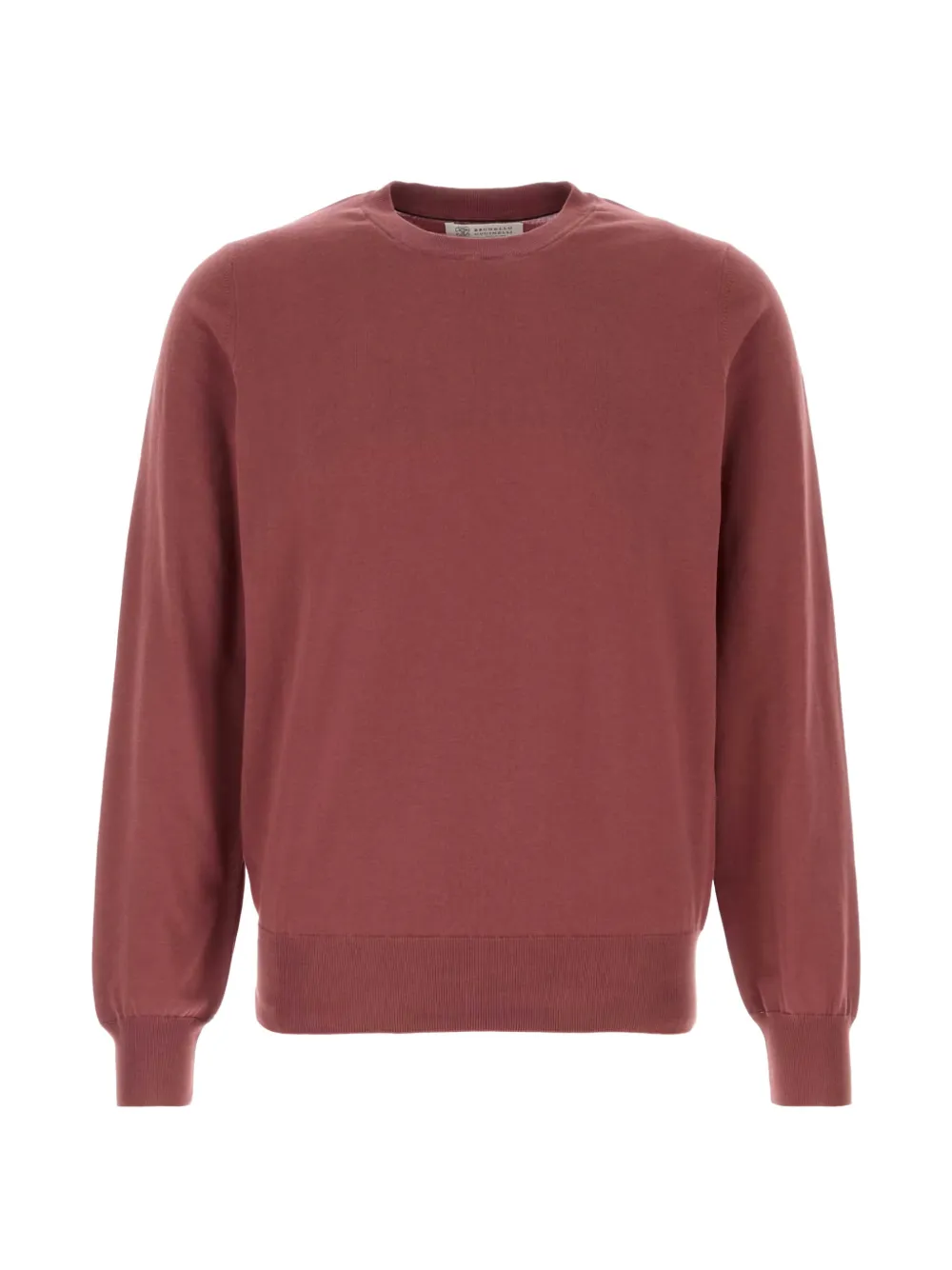Brunello Cucinelli crewneck cotton sweater - Red