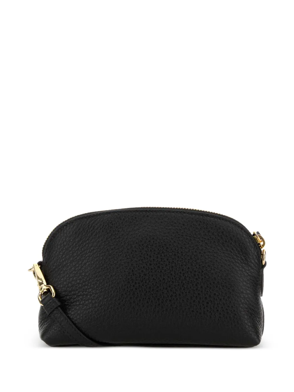 Prada Leren crossbodytas met logoplakkaat Zwart