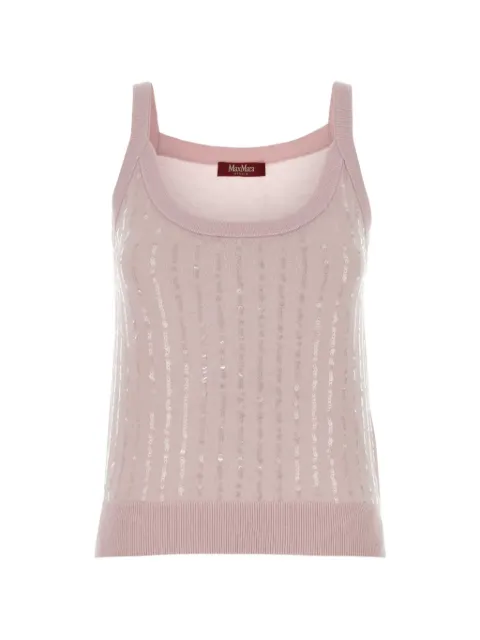 Max Mara Cosetta sequin-details tank top