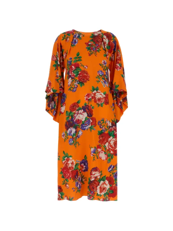 moschino orange dress Moschino Midi Dresses for Women