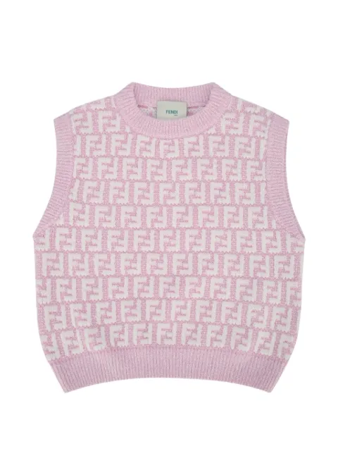 Fendi Kids allover pattern knit top