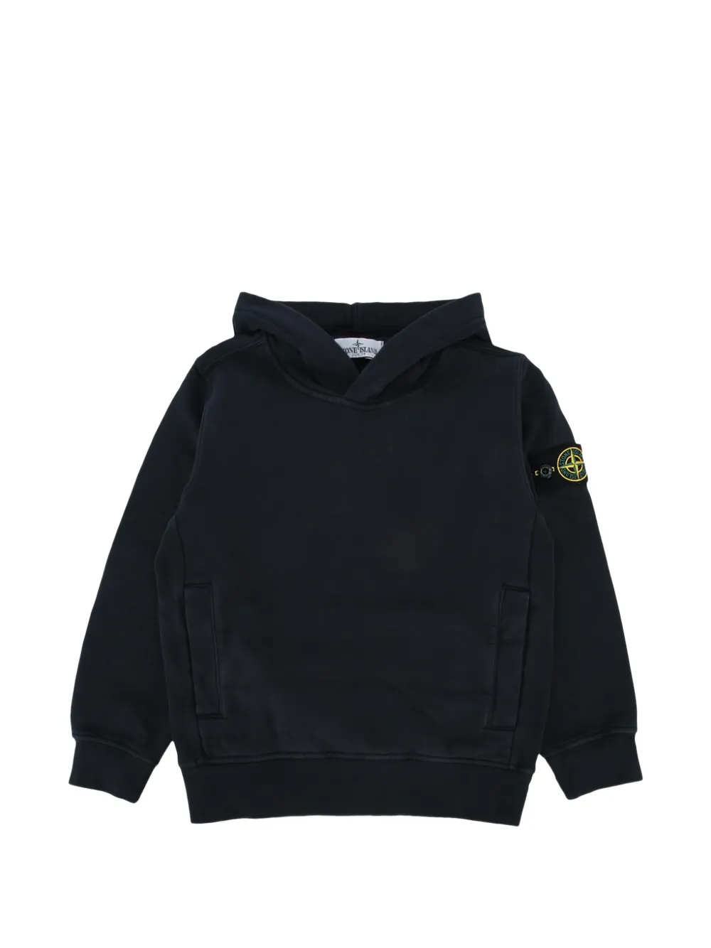 Stone Island Junior Compass-badge hoodie - Blu
