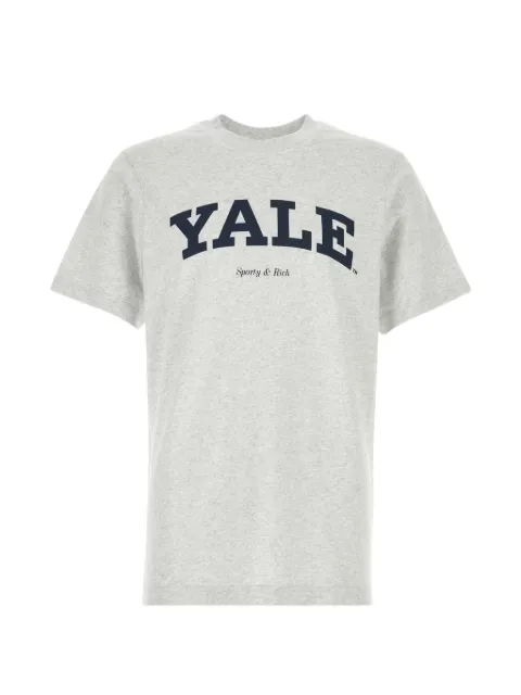 Sporty & Rich melange cotton T-shirt