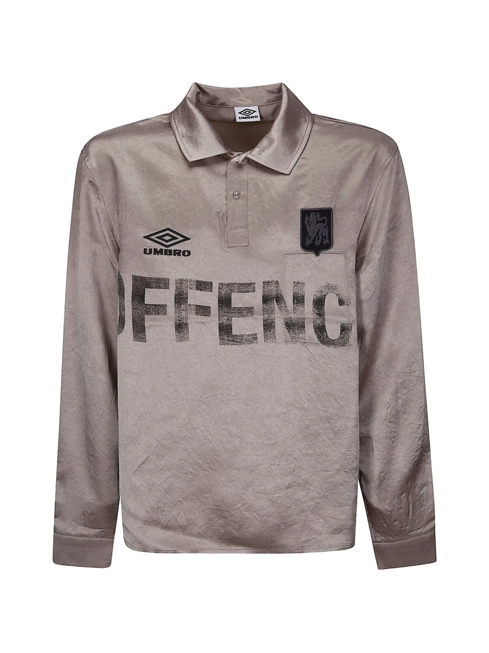 UMBRO x Slam Jam satin polo shirt - Grigio