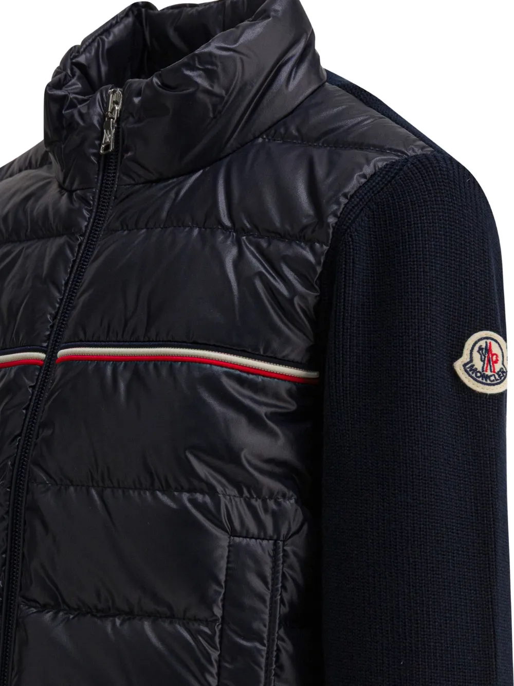 Moncler Enfant Jack met logostreep Blauw