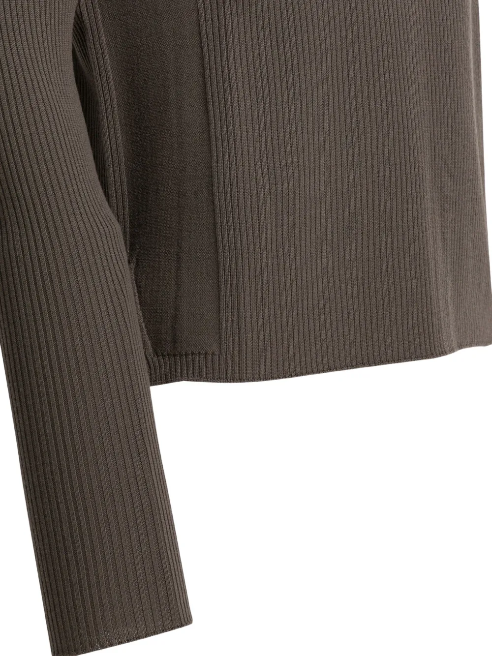 ribbed panelled sweater