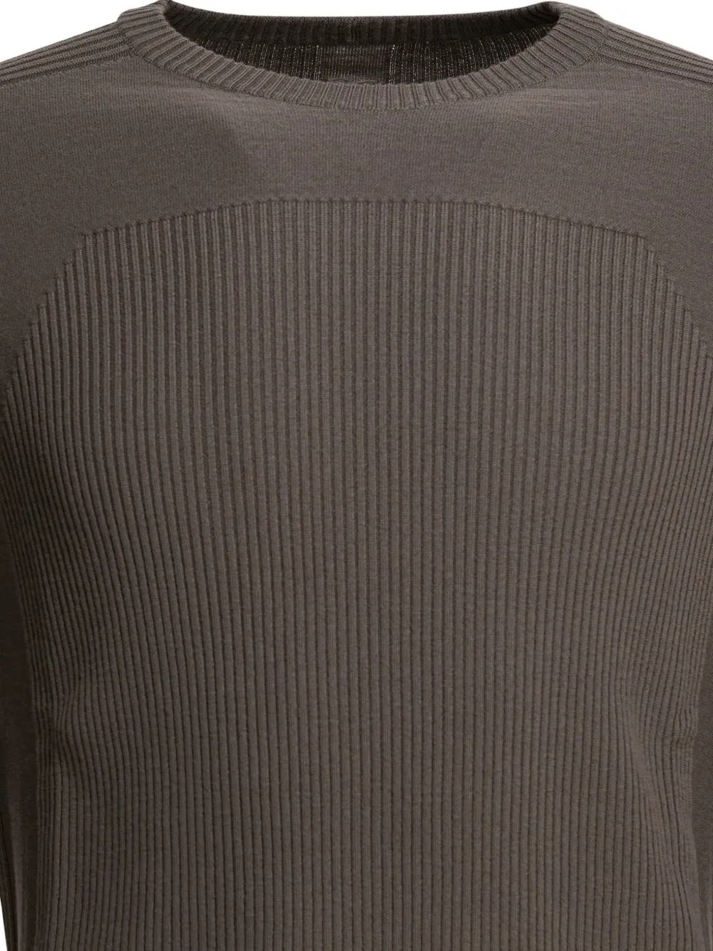 ribbed panelled sweater