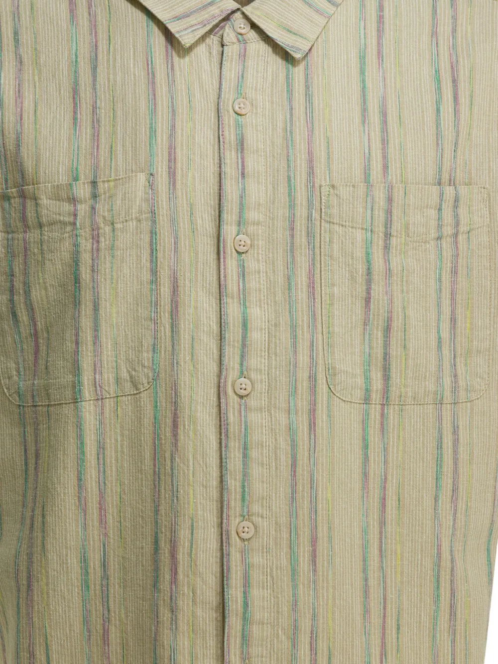 Patagonia Gestreept overhemd met zak Beige