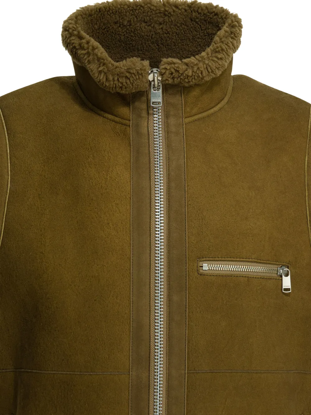  Nonnative Zip Collar Gilet - Brown 