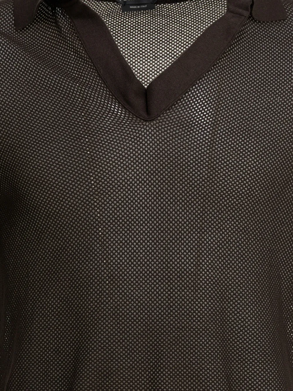 TOM FORD Button-less mesh overhemd Bruin