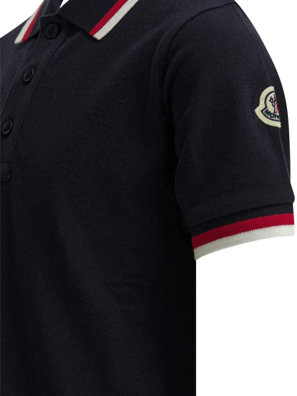 Moncler Enfant Gestreept poloshirt Blauw