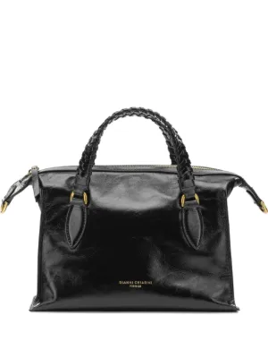 GIANNI CHIARINI Roxy Braided Leather Tote Bag | Black | FARFETCH