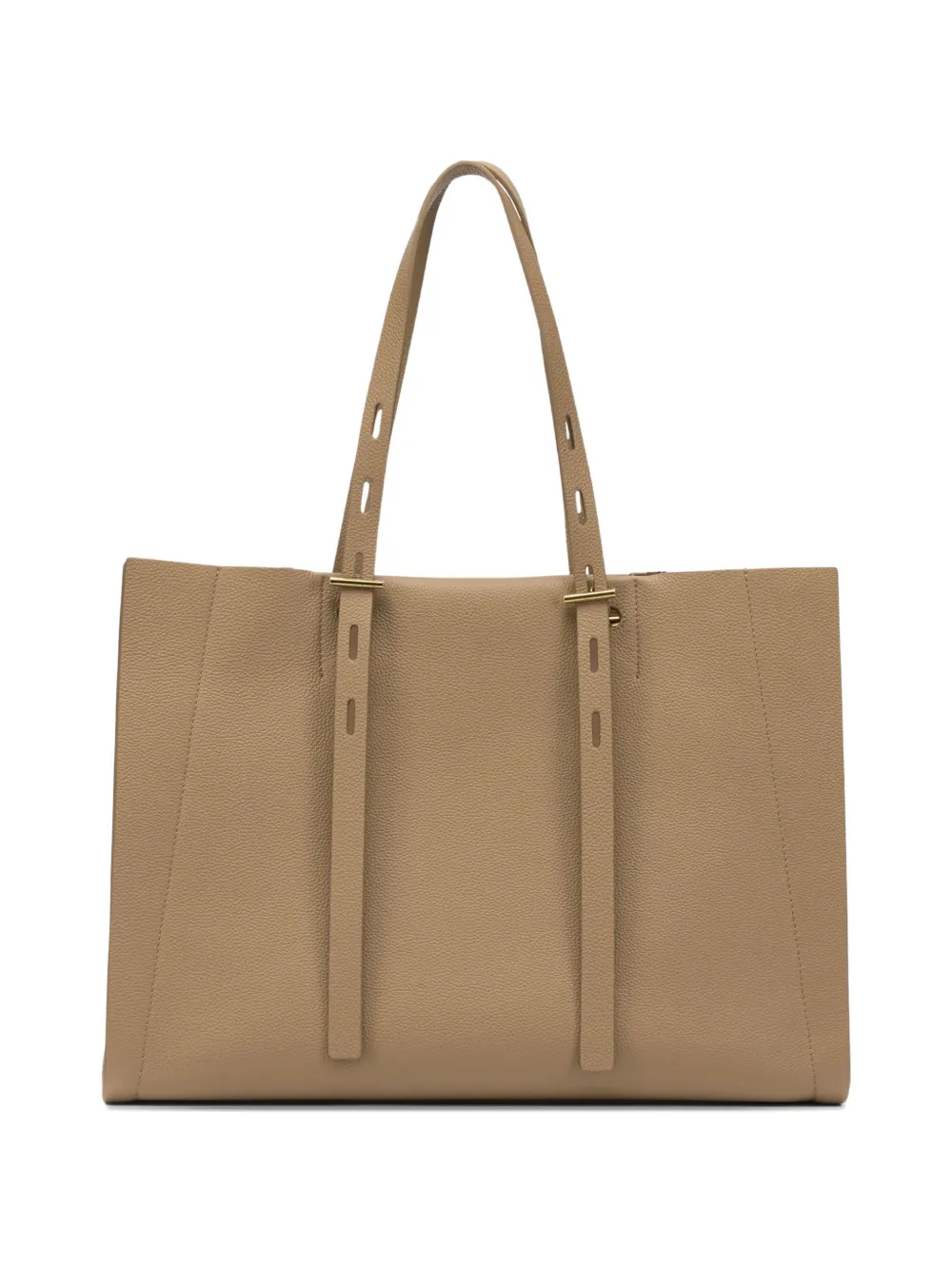  Minobossi Leather Tote Bag - Brown 
