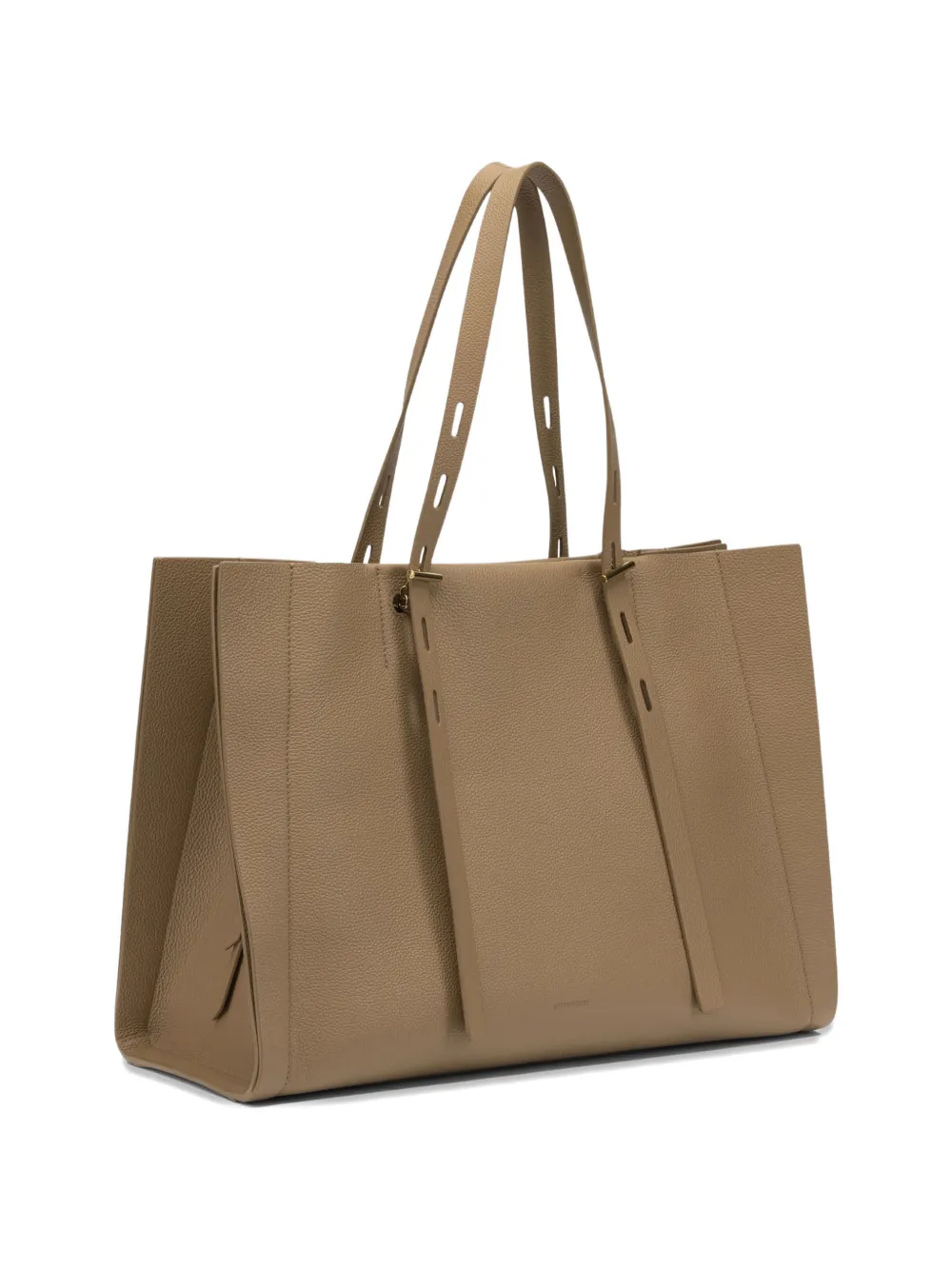  Minobossi Leather Tote Bag - Brown 