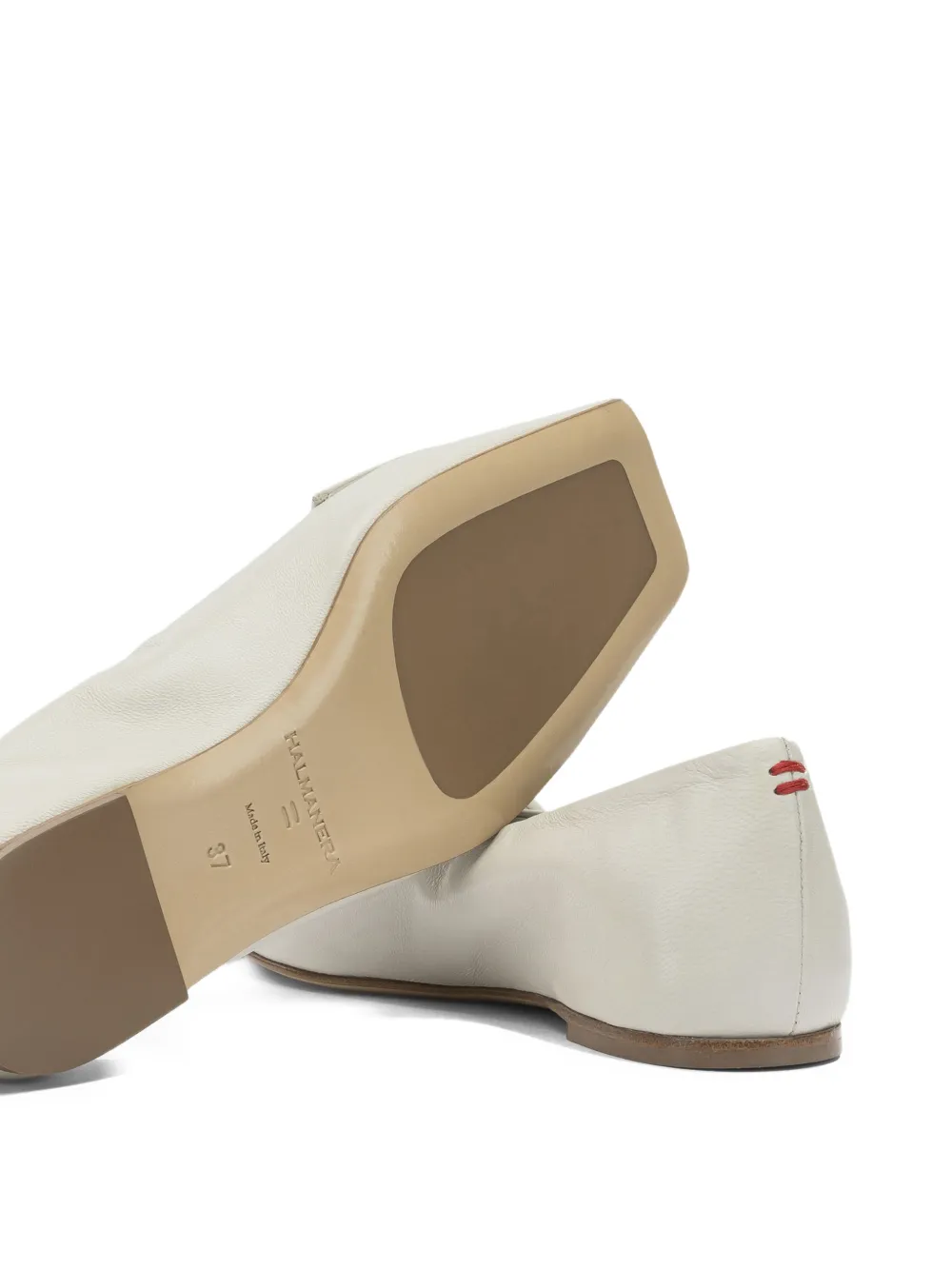 Halmanera Loafers met open neus Beige