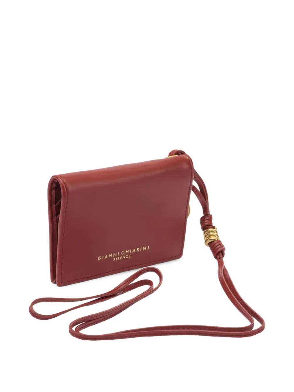  Gianni Chiarini Ring-detail Strap Wallet - Red 