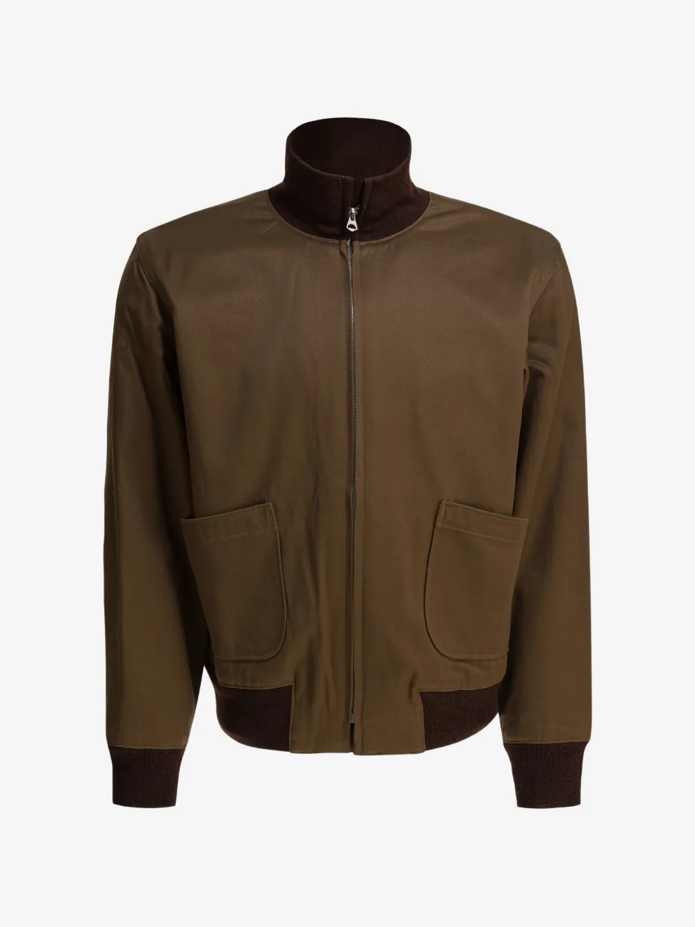 Buzz Ricksons patch-pocket bomber jacket | Brown | Image 1