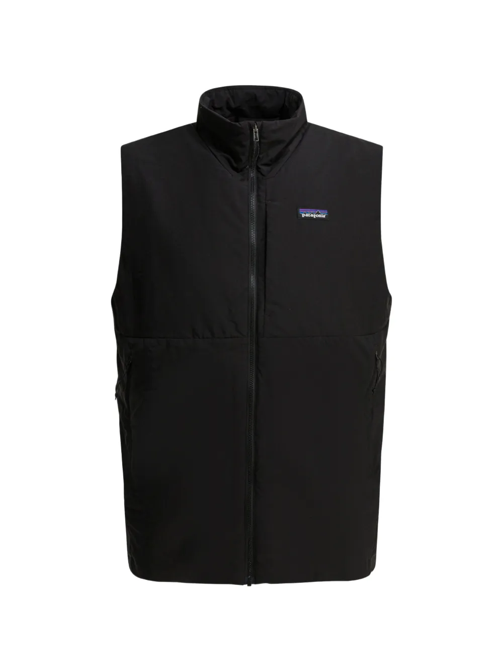 Patagonia zip recycled polyester gilet - Schwarz
