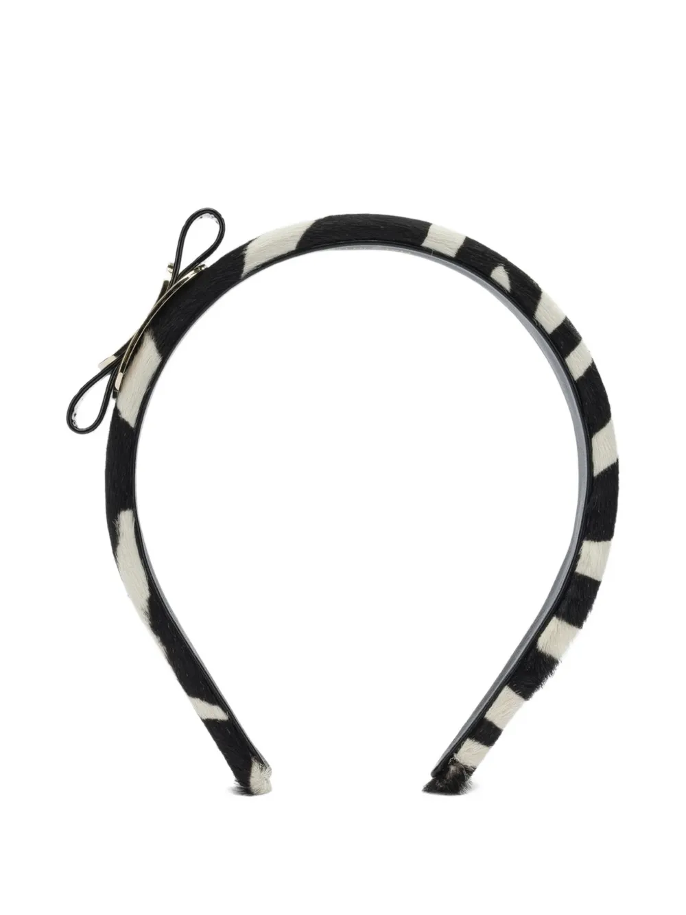 Ferragamo striped bow hair accessory - Nero