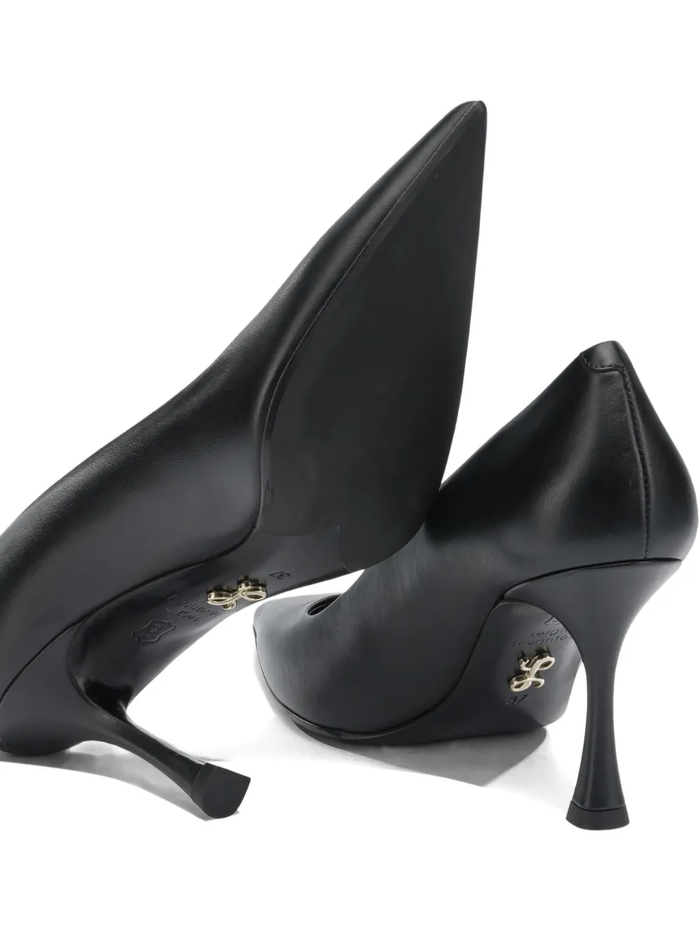 Sergio Levantesi Diva pumps met puntige neus Zwart