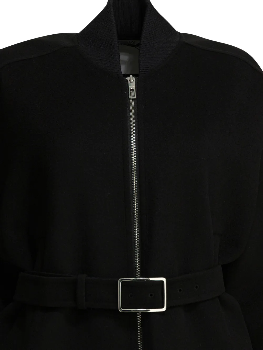  Sportmax Belted Zip-up Jacket - Black 