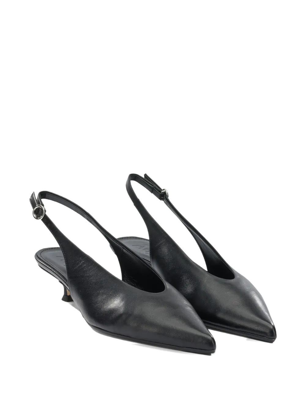 Aeyde Camila slingback pumps met puntige neus Zwart
