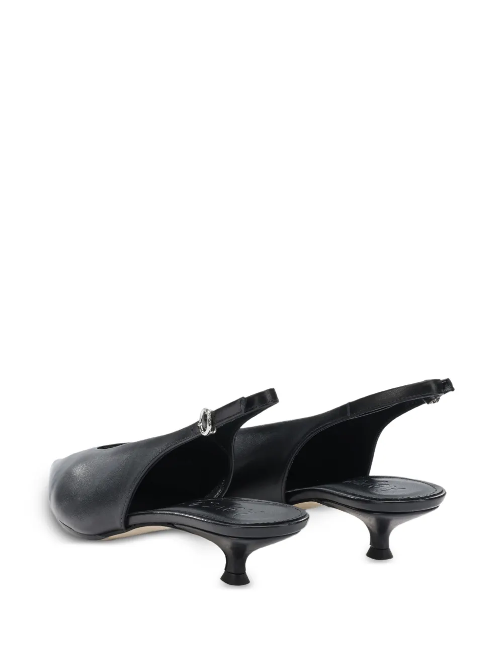  Aeyde  Pointed Slingback Heeled Pumps - Black 