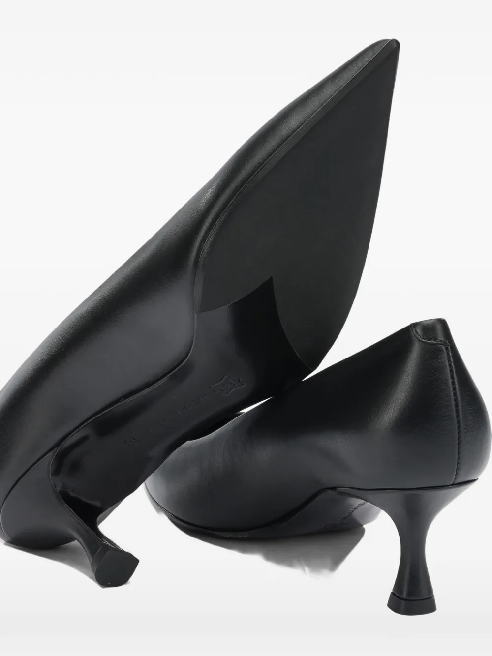 Sergio Levantesi Leren pumps Zwart