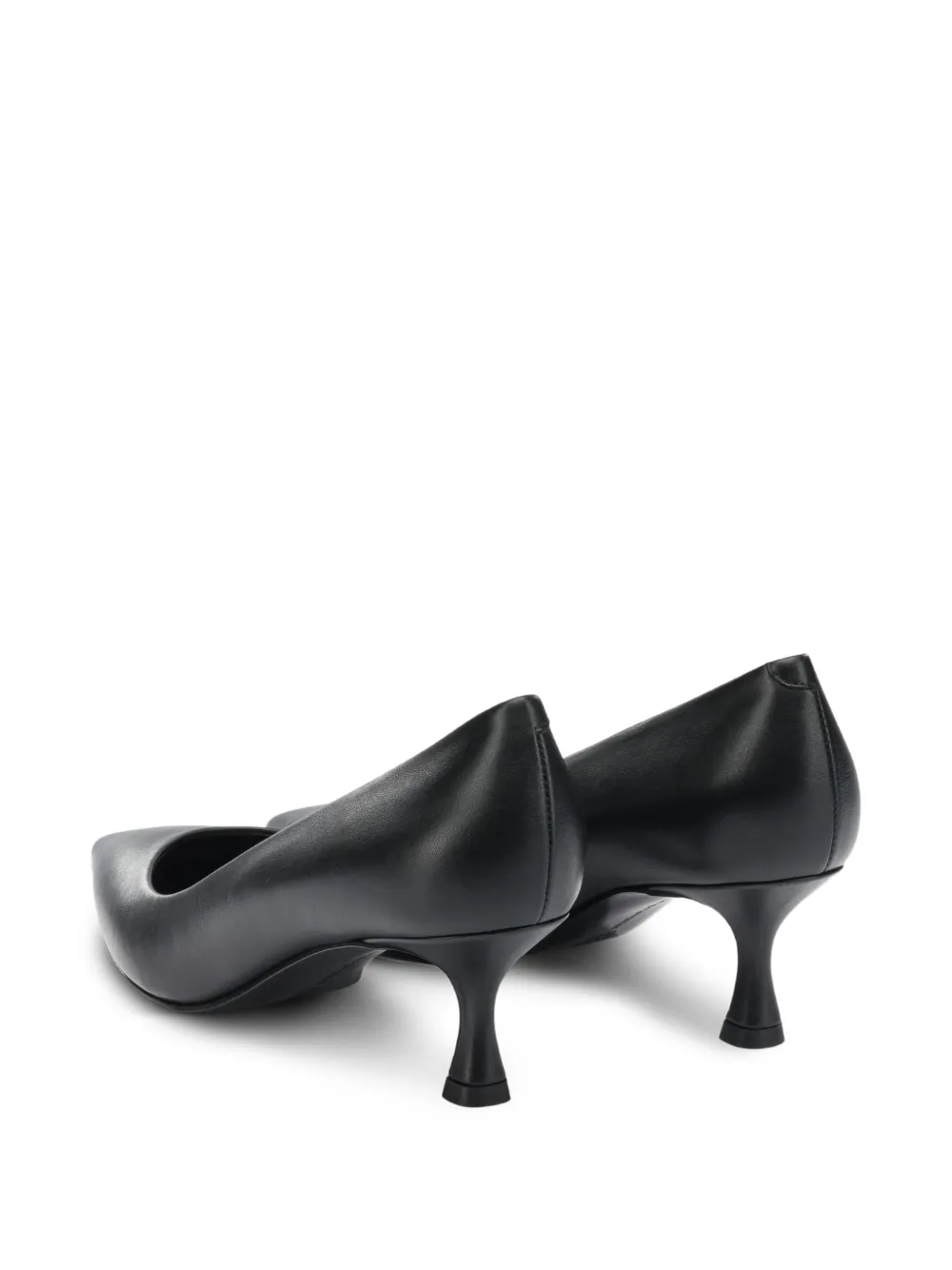 Sergio Levantesi Pointed Leather Pumps - Black 
