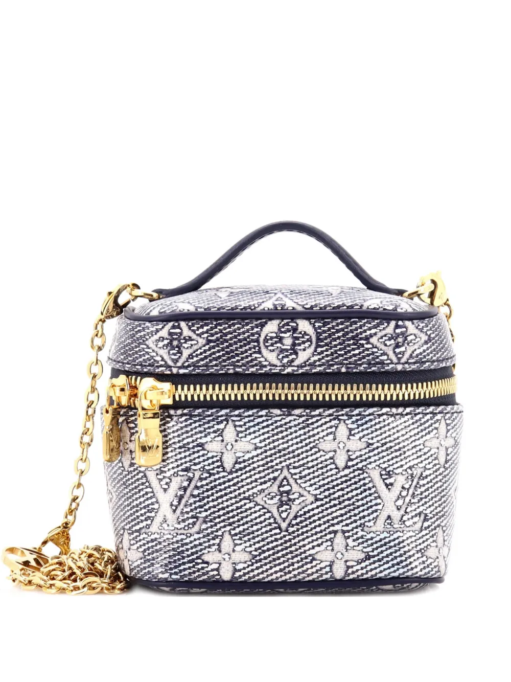 Louis Vuitton Pre-Owned Vanity Case Monoglam Jacquard Canvas Micro satchel - Blue
