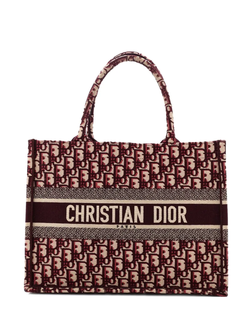 Christian Dior Pre-Owned Book Oblique Canvas Medium tote bag - Rosso