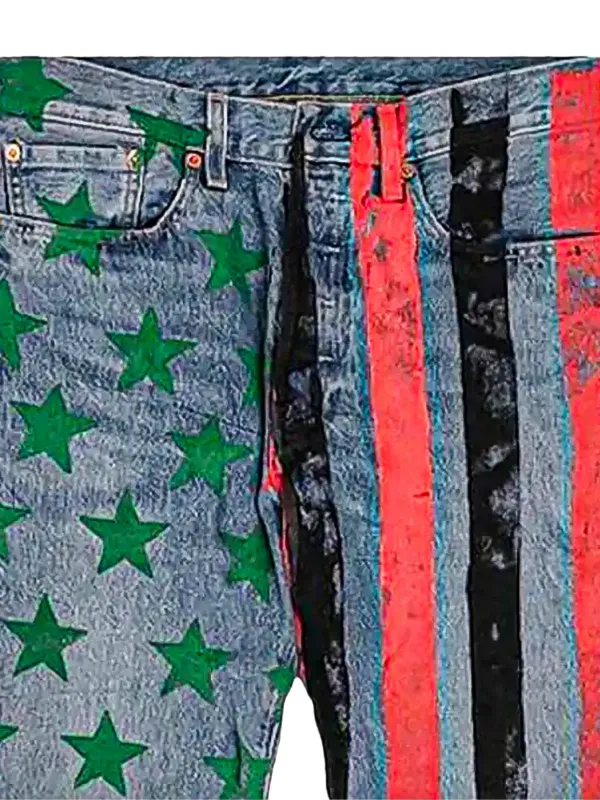 Denim Tears Cactus Plant Flea Market 4th Of July Striped Jeans | Blue |  FARFETCH AO