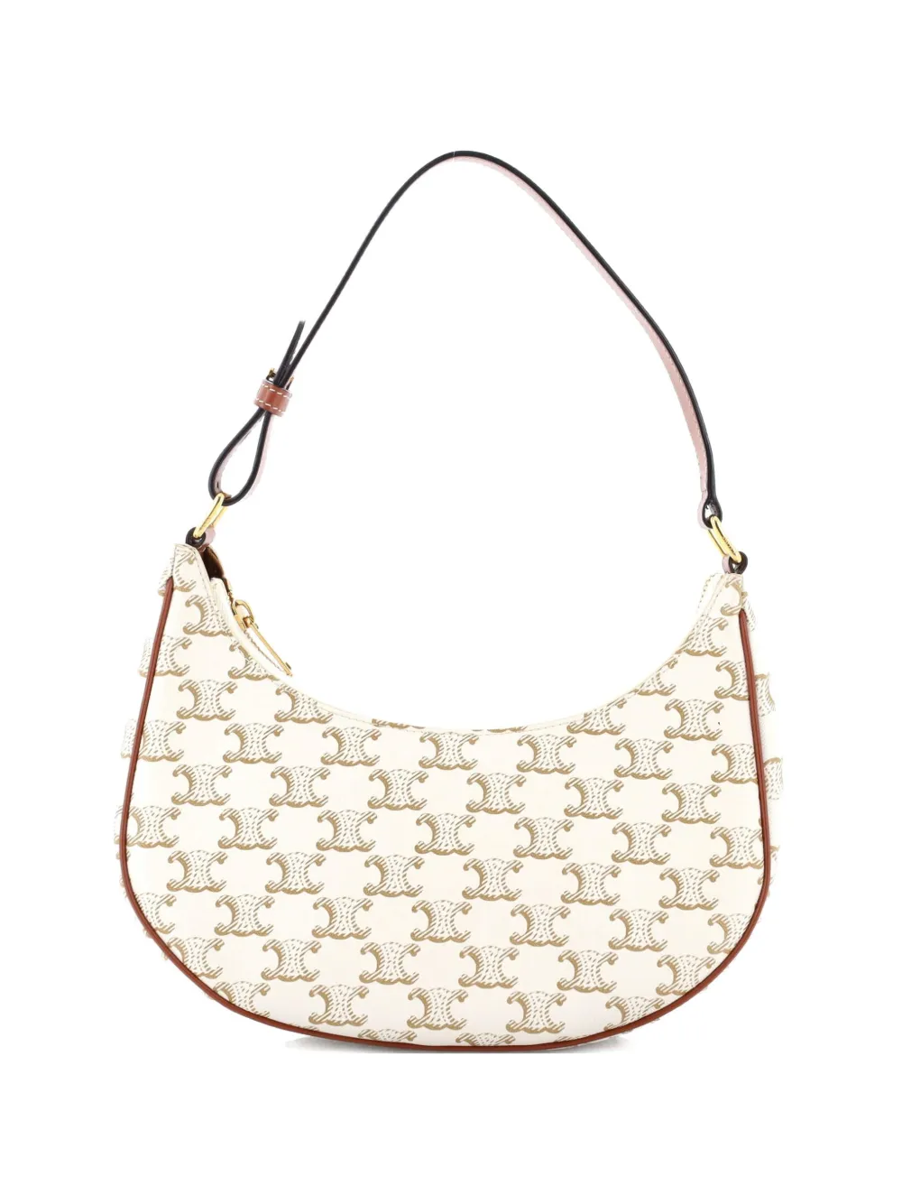 Celine Pre-Owned Ava Bag Triomphe Coated Canvas Mini shoulder bag - Toni neutri