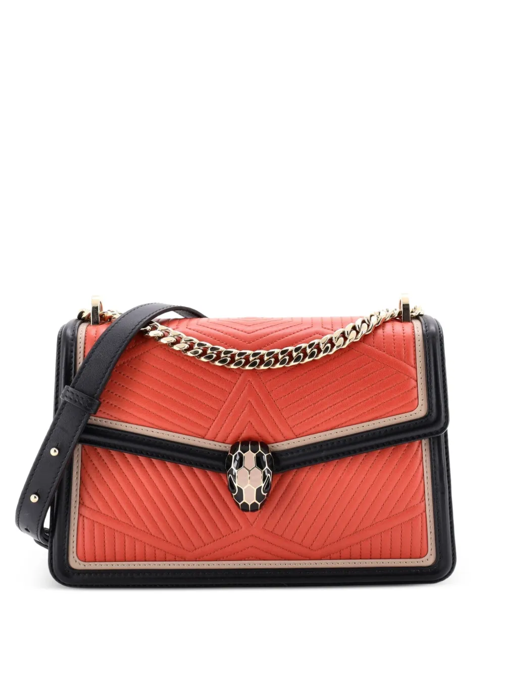 Bvlgari Pre-Owned Serpenti Forever Shoulder Bag Quilted Leather Small crossbody bag - Multicolore