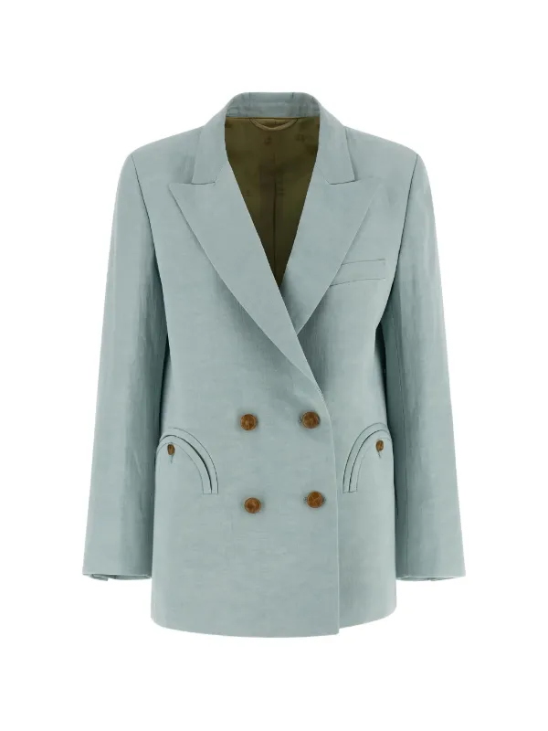 BLAZÉ Milano Zenith Double-breasted Blazer in Blue