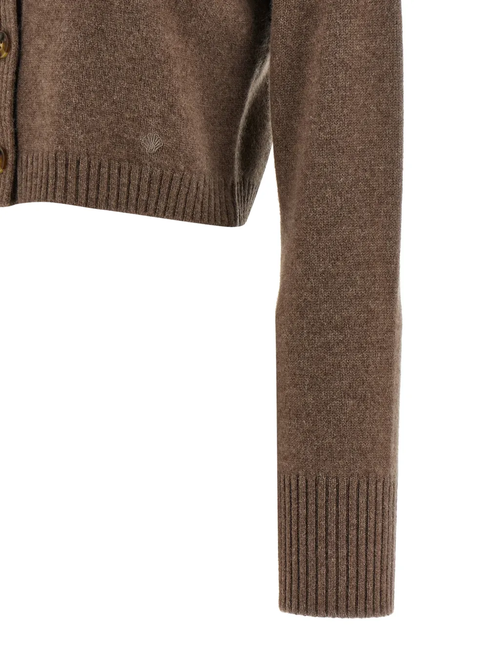 LouLou de Saison Vest met geborduurd logo Bruin