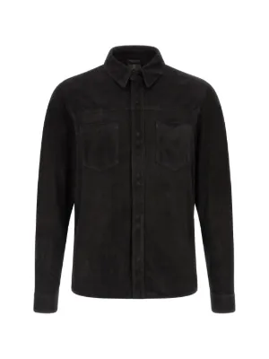 Giorgio Brato レザーシャツジャケット | ブラック | FARFETCH JP