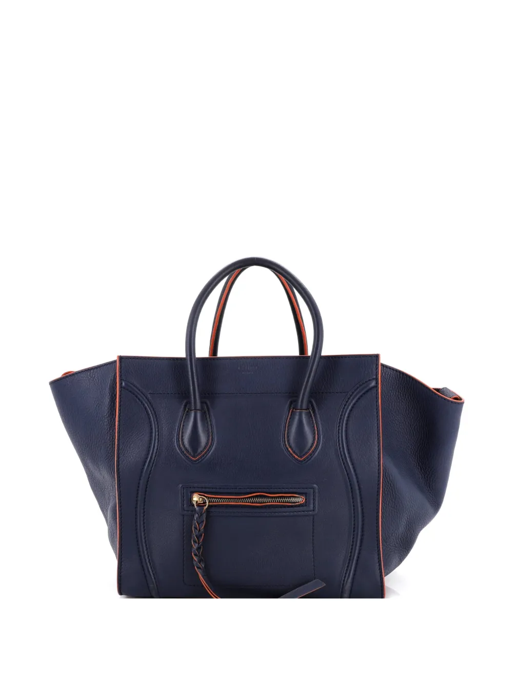 Celine Pre-Owned Phantom Bag Grainy Leather Medium tote bag - Blu