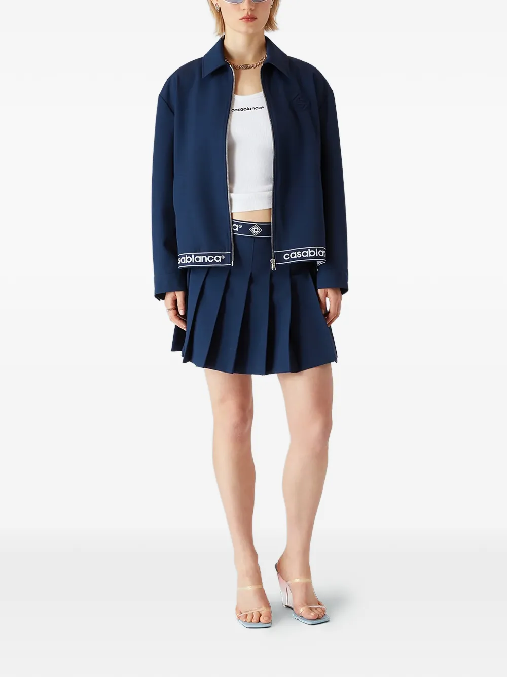 Casablanca Jack met rits Blauw