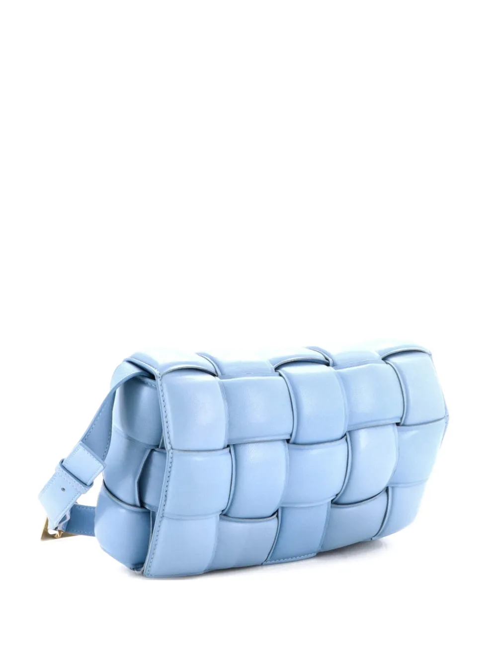 Cassette Padded Maxi Intrecciato Leather Crossbody Bag